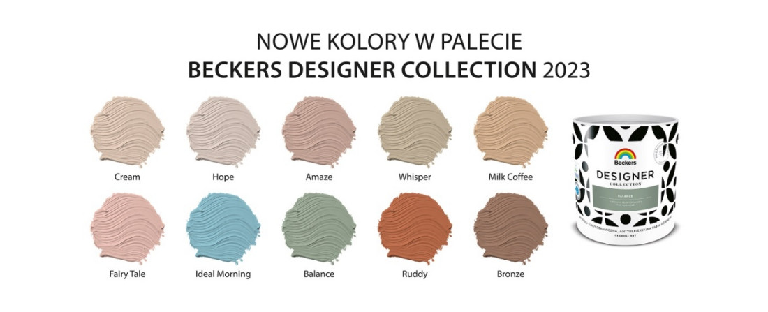 Nowe inspirujące kolory w palecie Beckers Designer Collection