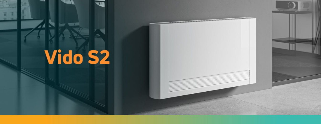 Klimakonwektor Vido S2 - rozwiązanie do chłodzenia i ogrzewania pomieszczeń w nowych i remontowanych budynkach