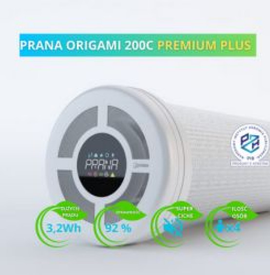 Rekuperator Prana Origami Stop Smog Ecoventeam