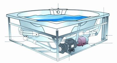 Instalacja wanny z hydromasażem