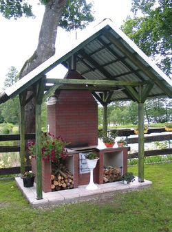 Współczesna wędzarnia ogrodowa