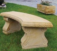 Ławeczka i donica z piaskowca