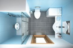 Propozycja 1: Drzwi prysznicowe zamiast kabiny