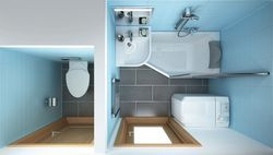 Propozycja 1: Drzwi prysznicowe zamiast kabiny