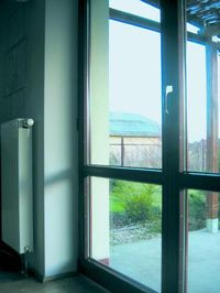 Podwójne drzwi na taras