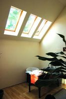 Okna połaciowe doświetlające zagospodarowane poddasze