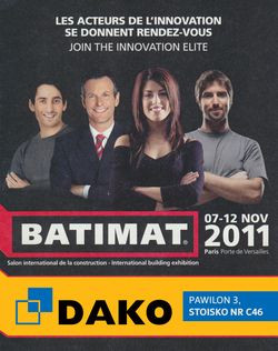 DAKO na prestiżowych targach BATIMAT w Paryżu