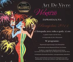 Beaujolais nouveau w Art De Vivre