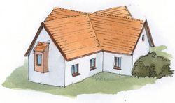 Dom zaprojektowany na planie krzyża