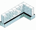 Ściana fundamentowa z pełnych bloczk&oacute;w betonowych