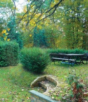  Różnica poziomów gruntu w ogrodzie podkreślona