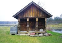 Stary spichlerz z końca XIX wieku