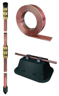 Zestaw uziomowy, bednarka, wspornik dachowy