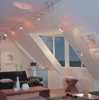 Halogeny można zainstalować lampy na linkach