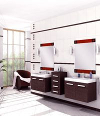 Meble łazienkowe oferowane są w wielu kolorach i stylach