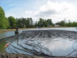 Kolektor zatopiony w stawie to wyjątkowo korzystne energetycznie rozwiązanie dla pompy ciepła