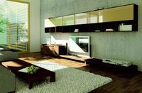 Beton i lustro w rokokowej złotej ramie, beton i puszysty dywan &ndash; to przecież frapujące zestawy