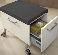 Tapicerowany zasobnik na k&oacute;łkach &ndash; reprezentant kolekcji Lifetime, zrodzonej w wyobraźni projektanta Reinera Molla