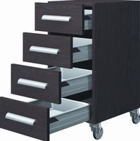 Szafka podblatowa z serii Madera jest dostępna w dziewięciu rodzajach okleiny wykończeniowej