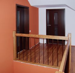 Schody znajdują się jeszcze w stanie surowym