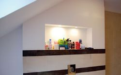 Na razie łazienka na górze jest ulubionym miejscem dziecięcych zabaw