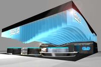 Projekt stoiska Roca na Targach ISH 50