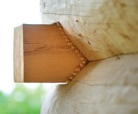 Połączenia bali są bardzo szczelne i nie wymagają dodatkowego wzmocnienia