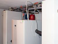 Inwestycja 1 – układ trzech pomp ciepła w pomieszczeniu technicznym