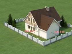 Standardowe odległości od granicy działki