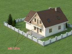 Standardowe odległości od granicy działki