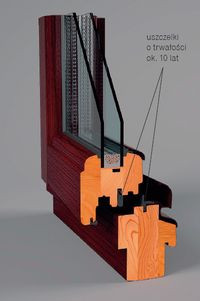 Uszczelki w oknach wykonane są z materiałów wolno starzejących się, ich jakość decyduje o szczelności okien