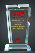 Firma FAKRO została laureatem drugiej edycji Programu &quot;VIP &ndash; Najlepsze okna i drzwi&quot; 