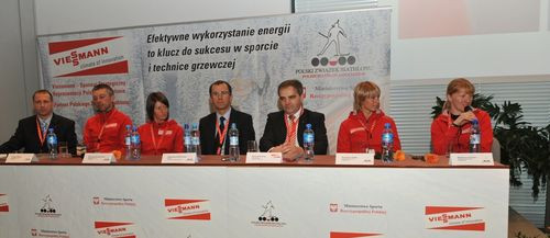 W konferencji prasowej uczestniczyła Reprezentacja Olimpijska Polskiego Związku Biathlonu.