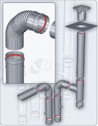 Komin z odrębnymi kanałami powietrznym i spalinowym to najlepsze rozwiązanie dla nowego kotła gazowego z zamkniętą komorą spalania