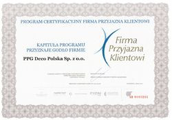 Godło &quot;Firma Przyjazna Klientowi&quot;