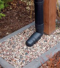 Rynny spustowe znajdują się w częściach narożnych budynku