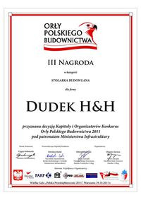 Dudek laureatem V edycji Orły Polskiego Budownictwa