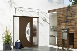 Aluminiowe drzwi zewnętrzne firmy H&ouml;rmann z wyposażeniem przeciwwłamaniowym
