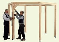 Drewniana altana ogrodowa