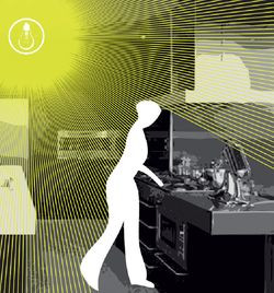 Oświetlenie blatu roboczego w kuchni: lampą umieszczoną pod sufitem lub w pobliżu górnej krawędzi szafki wiszącej