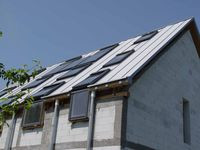 Dach w LUMINIE pokryty został blachą stalową Plannja