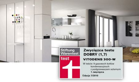 Vitodens 300-W zwycięzcą rankingu Stiftung Warentest