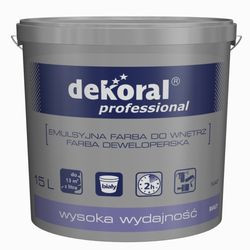 Biała Farba Deweloperska w ofercie Dekoral Professional