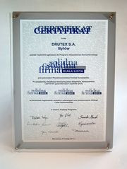 Drutex laureatem certyfikatu Solidna Firma 2010
