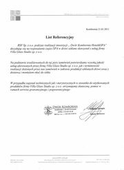 Referencje dla Villa Glass Studio