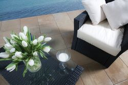 Taras z płytami Monza