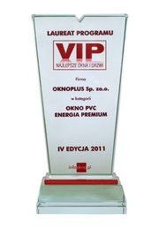 OknoPlus laureatem programu: VIP-najlepsze okna i drzwi 