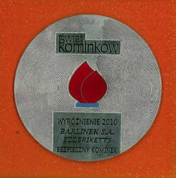 ECOBRIKETTS z Barlinka wyróżniony w konkursie Płomień Roku 2010