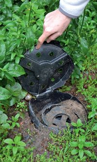 Napowietrzenie rurom drenującym zapewnia zbiorczy kominek wentylacyjny