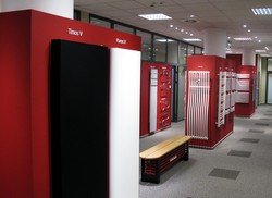 Ekspozycja grzejników marki Purmo